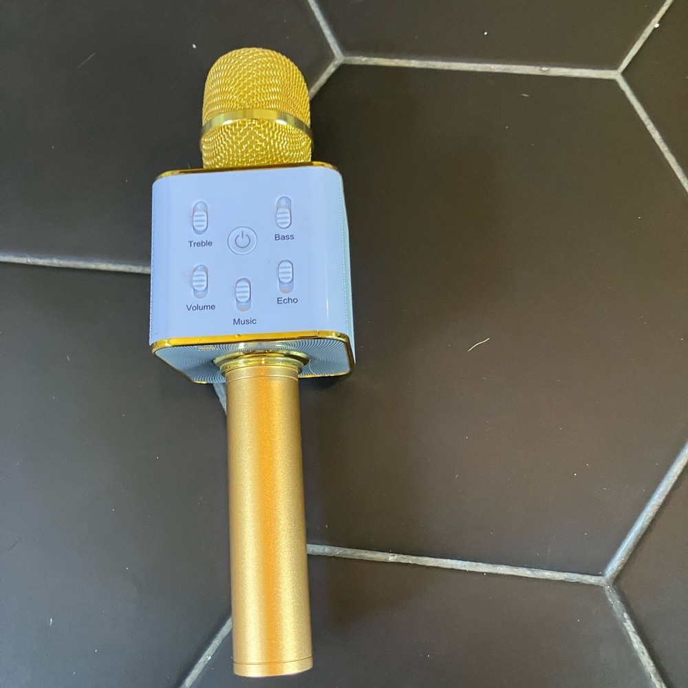 Kids singing microphone.